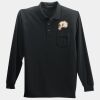 Long Sleeve Silk Touch Polo with Pocket Thumbnail