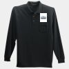 Long Sleeve Silk Touch Polo with Pocket Thumbnail