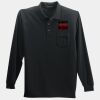 Long Sleeve Silk Touch Polo with Pocket Thumbnail