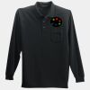 Long Sleeve Silk Touch Polo with Pocket Thumbnail