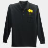 Long Sleeve Silk Touch Polo with Pocket Thumbnail