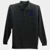 Long Sleeve Silk Touch Polo with Pocket Thumbnail
