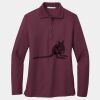 Ladies Silk Touch Long Sleeve Polo Thumbnail