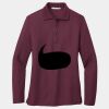 Ladies Silk Touch Long Sleeve Polo Thumbnail
