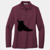 Ladies Silk Touch Long Sleeve Polo Thumbnail