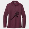 Ladies Silk Touch Long Sleeve Polo Thumbnail