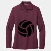 Ladies Silk Touch Long Sleeve Polo Thumbnail
