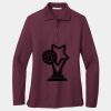Ladies Silk Touch Long Sleeve Polo Thumbnail
