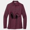 Ladies Silk Touch Long Sleeve Polo Thumbnail