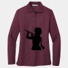 Ladies Silk Touch Long Sleeve Polo Thumbnail