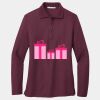 Ladies Silk Touch Long Sleeve Polo Thumbnail