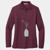 Ladies Silk Touch Long Sleeve Polo Thumbnail