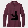 Ladies Silk Touch Long Sleeve Polo Thumbnail