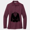 Ladies Silk Touch Long Sleeve Polo Thumbnail