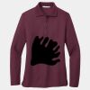 Ladies Silk Touch Long Sleeve Polo Thumbnail